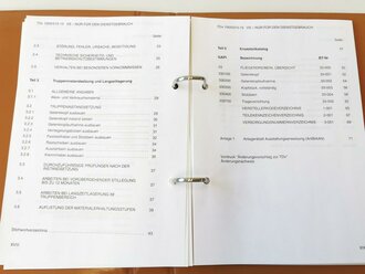 Bundeswehr "TDv 1005/015-15 Teil 1,2,3,4,5 Fliegerdreibein - ca.80 Seiten, leicht gebraucht