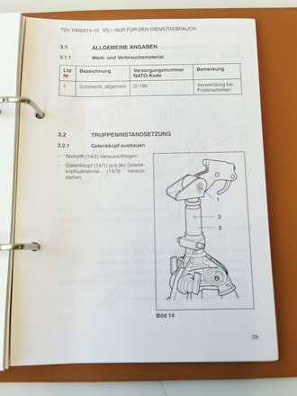 Bundeswehr "TDv 1005/015-15 Teil 1,2,3,4,5 Fliegerdreibein - ca.80 Seiten, leicht gebraucht