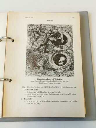 Bundeswehr "ZDv 3/760 Feldbefestigungen Februar 1990, ca 150 Seiten, gebraucht, 