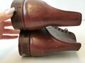 U.S. 1942 dated pair service shoes, size 10 1/2 B. Unused pair