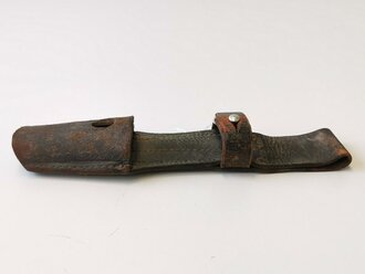 Koppelschuh für ein Seitengewehr M84/98 für K98 der Wehrmacht, gefertigt aus tschechischem  Beutestück