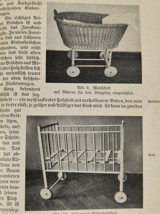 "Die Deutsche Mutter und ihr erstes Kind", datiert 1934, A5, 280 Seiten