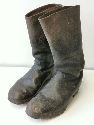 Paar Stiefel für Mannschaften der Wehrmacht. Ungereinigtes Paar, Sohlenlänge 29,5cm