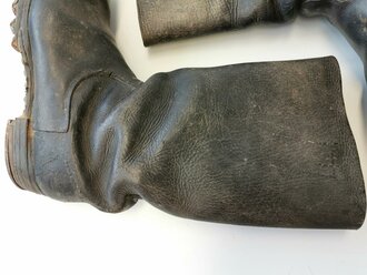 Paar Stiefel für Mannschaften der Wehrmacht. Ungereinigtes Paar, Sohlenlänge 29,5cm