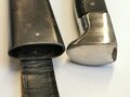 Hitler Jugend Fahrtenmesser, guter Zustand, Doppelhersteller RZM M7/42 1937, die Devise schwach