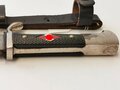 Hitler Jugend Fahrtenmesser, RZM M7/38, getragenes Stück