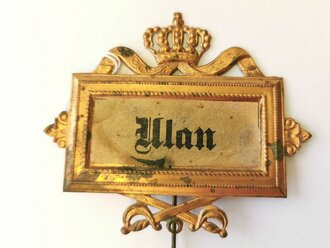Kaiserreich, Blechabzeichen " Ulan"  Breite 70mm