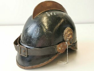 Kaiserreich Feuerwehr Lederhelm, wohl Bayrisch