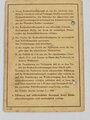 Reichsarbeitsdienst-Paß, Ausweis für eine Angehörige des RAD für die weibliche Jugend aus Bruchsal, RAD Heimatamt Karlsruhe, datiert 1942/43