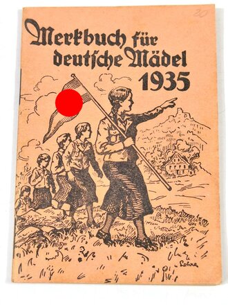 BDM, Merkbuch für deutsche Mädel 1935, A6, 64...