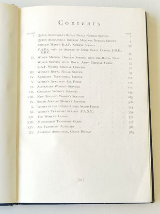 Großbritannien " Women in Uniform", datiert 1946, Maße A5, 386 Seiten