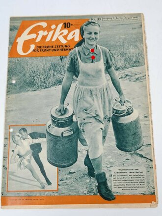 Erika, Die Frontzeitung, Nr. 33 Jahrgang 1. Berlin,...
