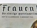 NS Frauenwarte, Heft 18, 2. Märzheft 1940, Mitglied und Führerinnen des BDM auf der Titelseite