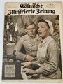 Kölnische Illustrierte Zeitung, Nummer 52, datiert 26. Dezember 1940, "Ein Lied zur Deutschen Kriegsweihnacht - Lazarettschwester vom Deutschen Roten Kreuz singt mit verwundeten Soldaten"