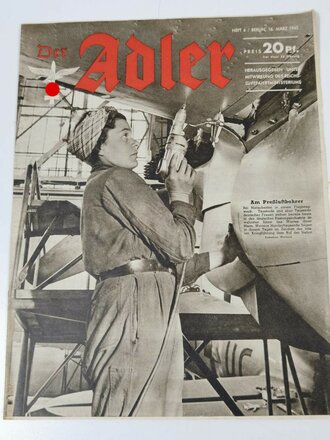 Der Adler, Heft 6, datiert 16. März 1943 "Am Pressluftbohrer"