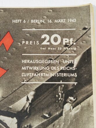 Der Adler, Heft 6, datiert 16. März 1943 "Am...