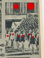 Arbeitertum, Folge 21, Erste Novemberausgabe 1942 "Drei Mädchen in Uniform - Nachrichtenhelferin, Rot-Kreuz-Schwester und Straßenbahnschaffnerin"