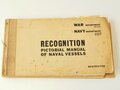 U.S. 1943 dated FM 30-50 Recognition Pictorial Manual of Naval Vessels