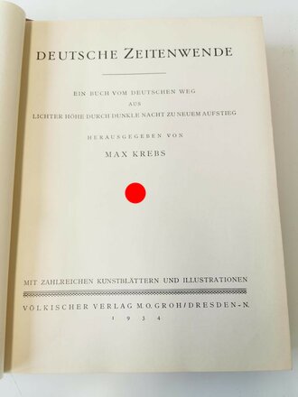 "Deutsche Zeitenwende" Vom Nationalismus zum Nationalsozialismus. Völkischer Verlag 1934, mehr als 400 Seiten