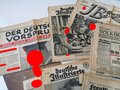 20 Zeitungen aus der Zeit des III.Reiches, nicht auf Vollständigkeit oder Zustand geprüft