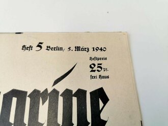 Die Kriegsmarine, Heft 5, 5. März 1940, "Der U-Bootskommandant"