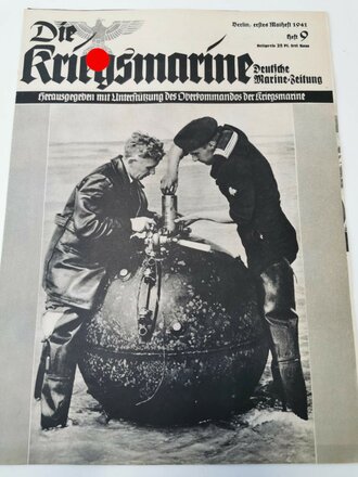 Die Kriegsmarine, Heft 9, erstes Maiheft 1941, "Untersuchung einer angetriebenen englischen Mine"