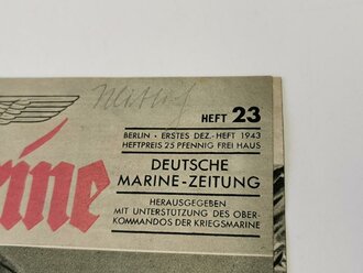 Die Kriegsmarine, Heft 23, erstes Dezember Heft 1943,...