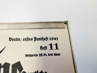 Die Kriegsmarine, Heft 11, erstes Juniheft 1941, "Torpedoboote im Kielwasser der Kreuzer"