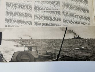 Die Kriegsmarine, Heft 7, erstes Arpilheft 1942, "Deutsche Schlachtschiffe im Kanal"