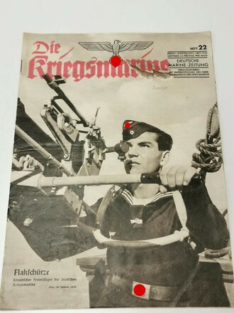 Die Kriegsmarine, Heft 22, zweites Novemberheft 1942, "Flakschütze"