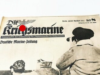 Die Kriegsmarine, Heft 8, zweites Aprilheft 1942, "Steuerbord achteraus Rauchfahnen!"