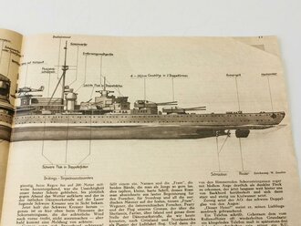 Die Kriegsmarine, Heft 20, zweites Oktoberheft 1942, "Die Turmwache eines U-Bootes bei grober See in Vollgummi"