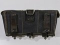 Patronentasche zum K98 Wehrmacht ( für 6 Ladestreifen). Schwarzes Leder, Hersteller cky, datiert 1944