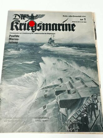 Die Kriegsmarine, Heft 1, erstes Janaurheft 1941, "Deutsche Schlachtschiffe mit Zerstörersicherung auf Unternehmung"