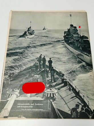 Die Kriegsmarine, Heft 1, erstes Janaurheft 1941, "Deutsche Schlachtschiffe mit Zerstörersicherung auf Unternehmung"