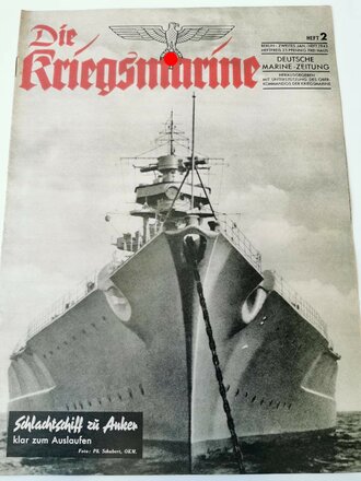 Die Kriegsmarine, Heft 2, zweites Januarheft 1943, "Schlachtschiff zu Anker"