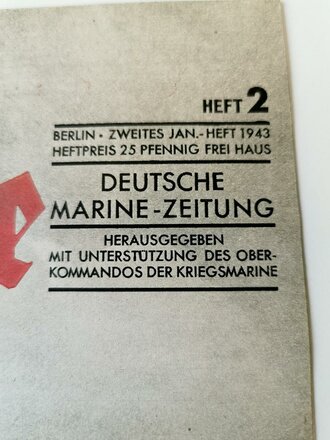 Die Kriegsmarine, Heft 2, zweites Januarheft 1943, "Schlachtschiff zu Anker"