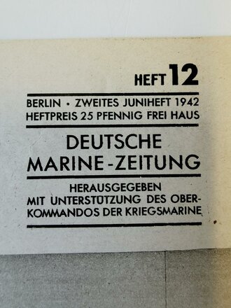 Die Kriegsmarine, Heft 12, zweites Juniheft 1942,...