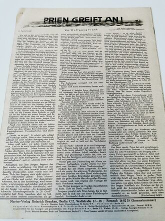 Die Kriegsmarine, Heft 16, zweites Augustheft 1942, "Fahrt Für England - Fahrt in den Tod!"