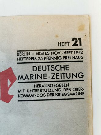 Die Kriegsmarine, Heft 21, erstes Novemberheft 1942,...