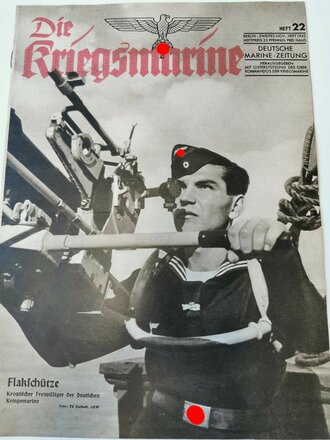 Die Kriegsmarine, Heft 22, zweites Novemberheft 1942, "Flakschütze"