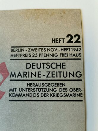 Die Kriegsmarine, Heft 22, zweites Novemberheft 1942,...