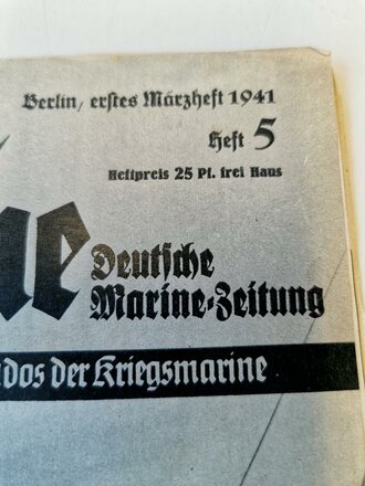 Die Kriegsmarine, Heft 5, erstes Märzheft 1941,...