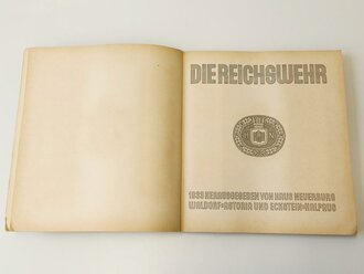 Sammelbilderalbum "Die Reichswehr" - 1933 herausgegeben von Haus Neuerburg Waldorf-Astoria und Eckstein-Halpaus, ca 100 Seiten, komplett