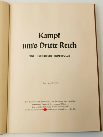 "Kampf ums dritte Reich"  Sammelbilderalbum komplett
