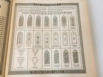 Sammelbilderalbum "Die Reichswehr" - 1933 herausgegeben von Haus Neuerburg Waldorf-Astoria und Eckstein-Halpaus, ca 100 Seiten, komplett