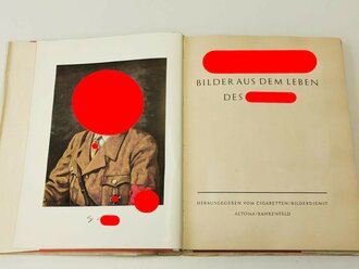 Sammelbilderalbum "Adolf Hitler" - Bilder aus dem Leben des Führers, 135 Seiten, komplett