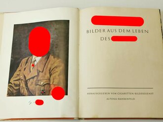 Sammelbilderalbum "Adolf Hitler" - Bilder aus dem Leben des Führers, 135 Seiten, komplett