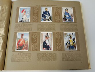 Sammelbilderalbum "Deutsche Uniformen - Album III: Das Zeitalter der Deutschen Einigung 1864 - 1914 Band 1" 40 Seiten, komplett