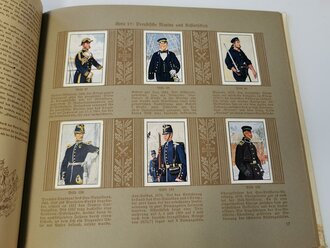 Sammelbilderalbum "Deutsche Uniformen - Album III: Das Zeitalter der Deutschen Einigung 1864 - 1914 Band 1" 40 Seiten, komplett